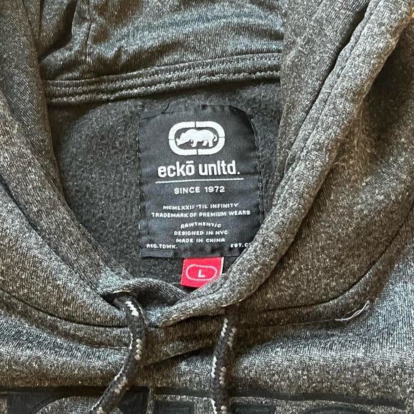 Ecko Unlimited Men's Charcoal Hoodie - Picture 5 of 5